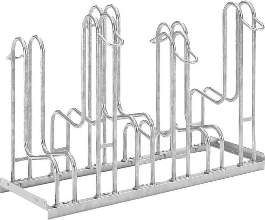 Produktbild von WSM Fahrrad-Standparker zweiseitig verzinkt L 1050 mm 6 Plätze 105800018 4250366514864