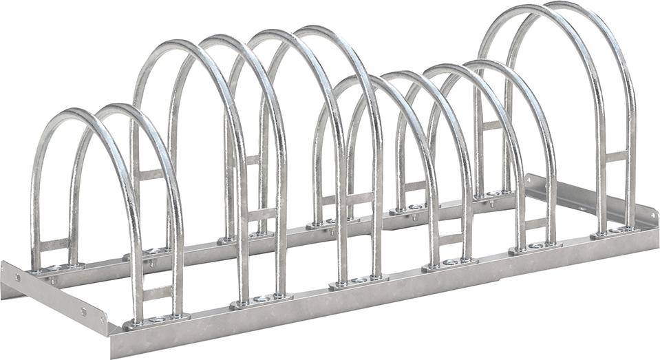 Produktbild von WSM Fahrrad-Bogenparker zweiseitig verzinkt L 1050 mm 6 Plätze 105800043 4250366515113