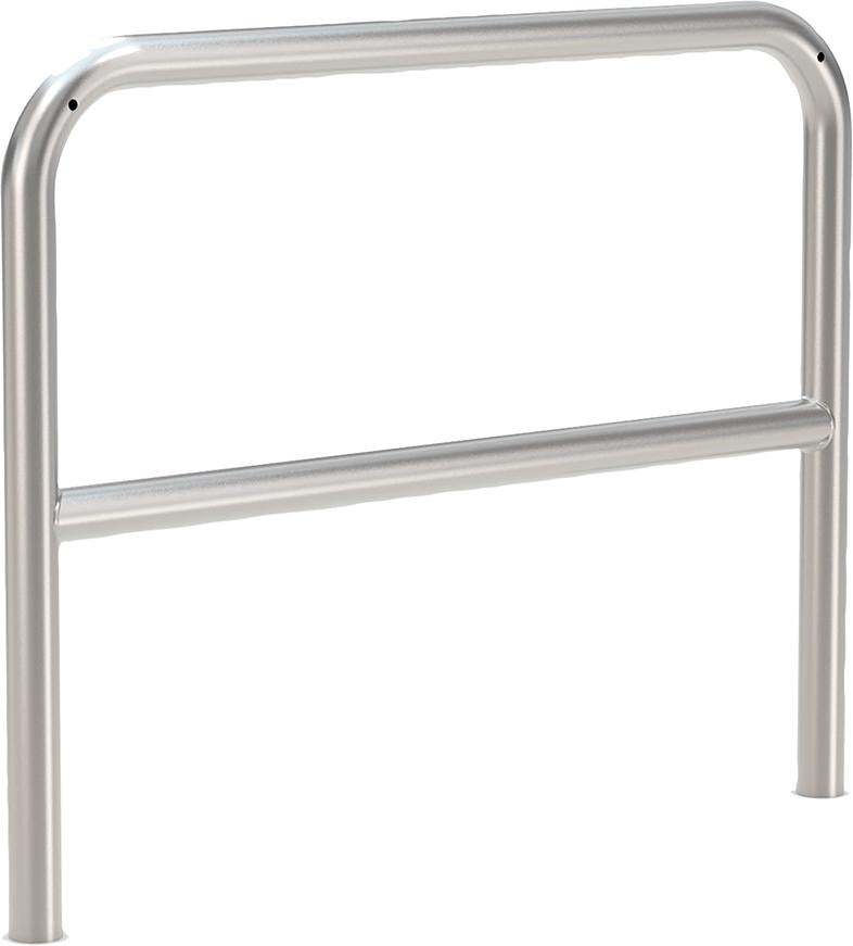 Produktbild von WSM Fahrrad-Anlehnbügel Edelstahl L 1000 mm zum Einbetonieren mit Querholm 105900103 4250366528304