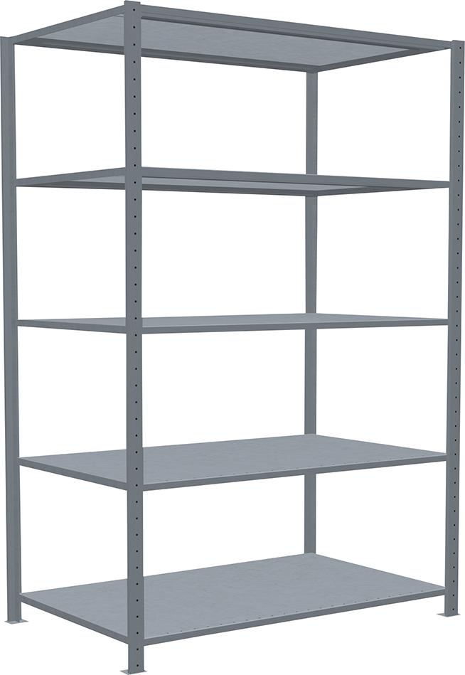 Produktbild von Schulte Steckregal B1300xT800xH2000 mm Grundfeld 5 Böden verzinkt Fachlast 250kg 12980-130 4004514217868