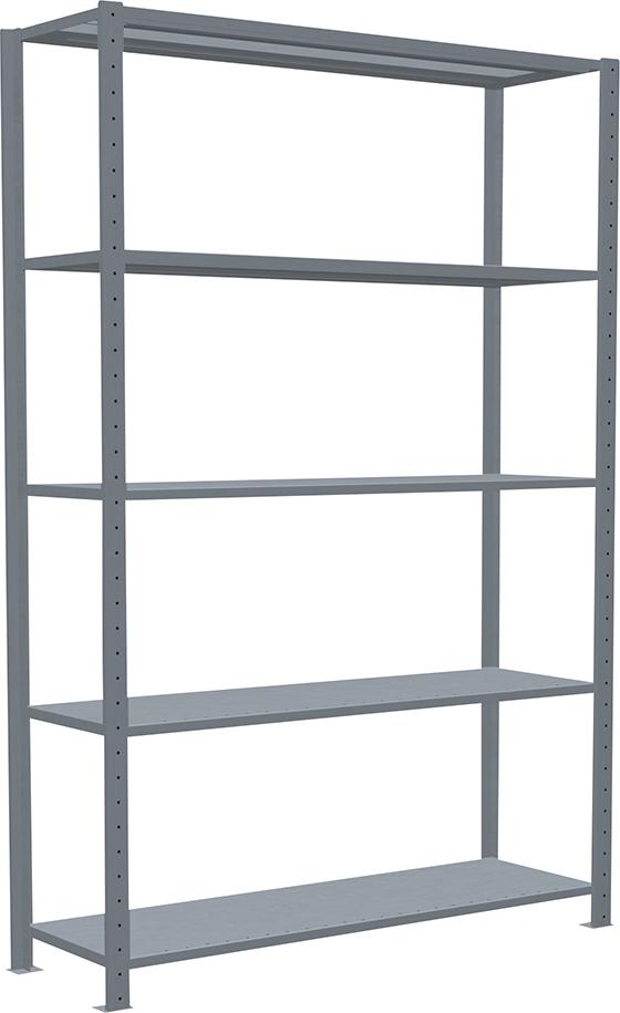 Produktbild von Schulte Steckregal B1300xT400xH2000 mm Grundfeld 5 Böden verzinkt Fachlast 250kg 12940-130 4004514217837