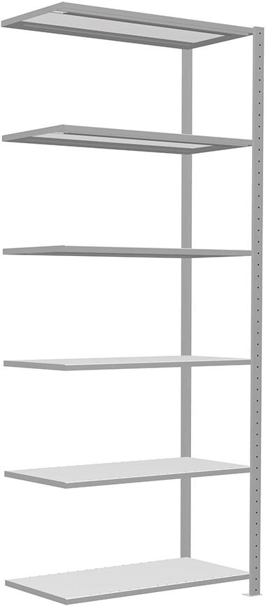 Produktbild von Schulte Steckregal B1000xT500xH2500 mm Anbaufeld 6 Böden verzinkt Fachlast 150kg 32656 4004514203861