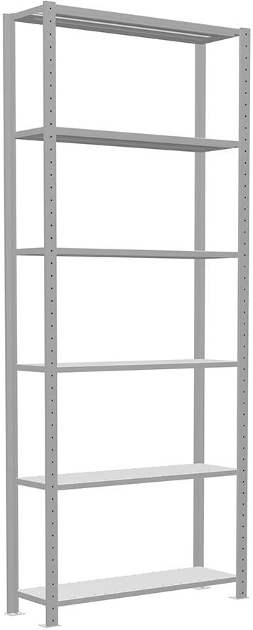 Produktbild von Schulte Steckregal B1000xT300xH2500 mm Grundfeld 6 Böden verzinkt Fachlast 150kg 32631 4004514203724