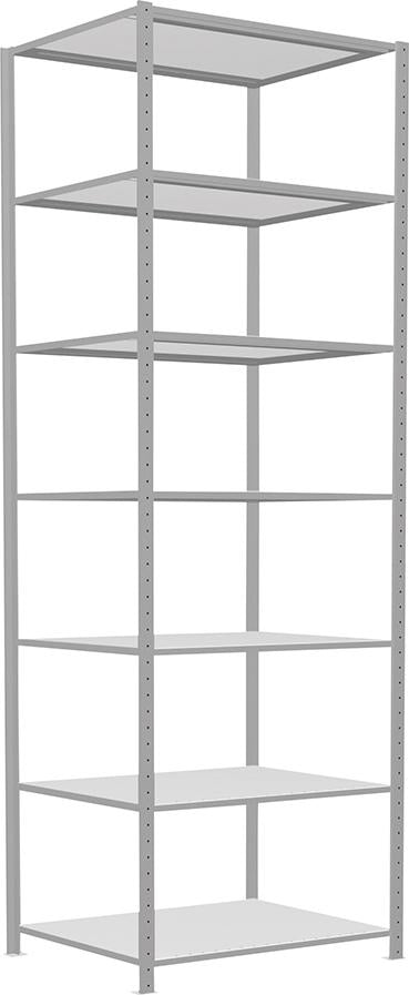 Produktbild von Schulte Steckregal B1000xT800xH3000 mm Grundfeld 7 Böden verzinkt Fachlast 330kg 33882 4004514222749