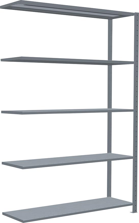 Produktbild von Schulte Steckregal B1300xT400xH2000 mm Anbaufeld 5 Böden verzinkt Fachlast 150kg 12745-130 4004514217684