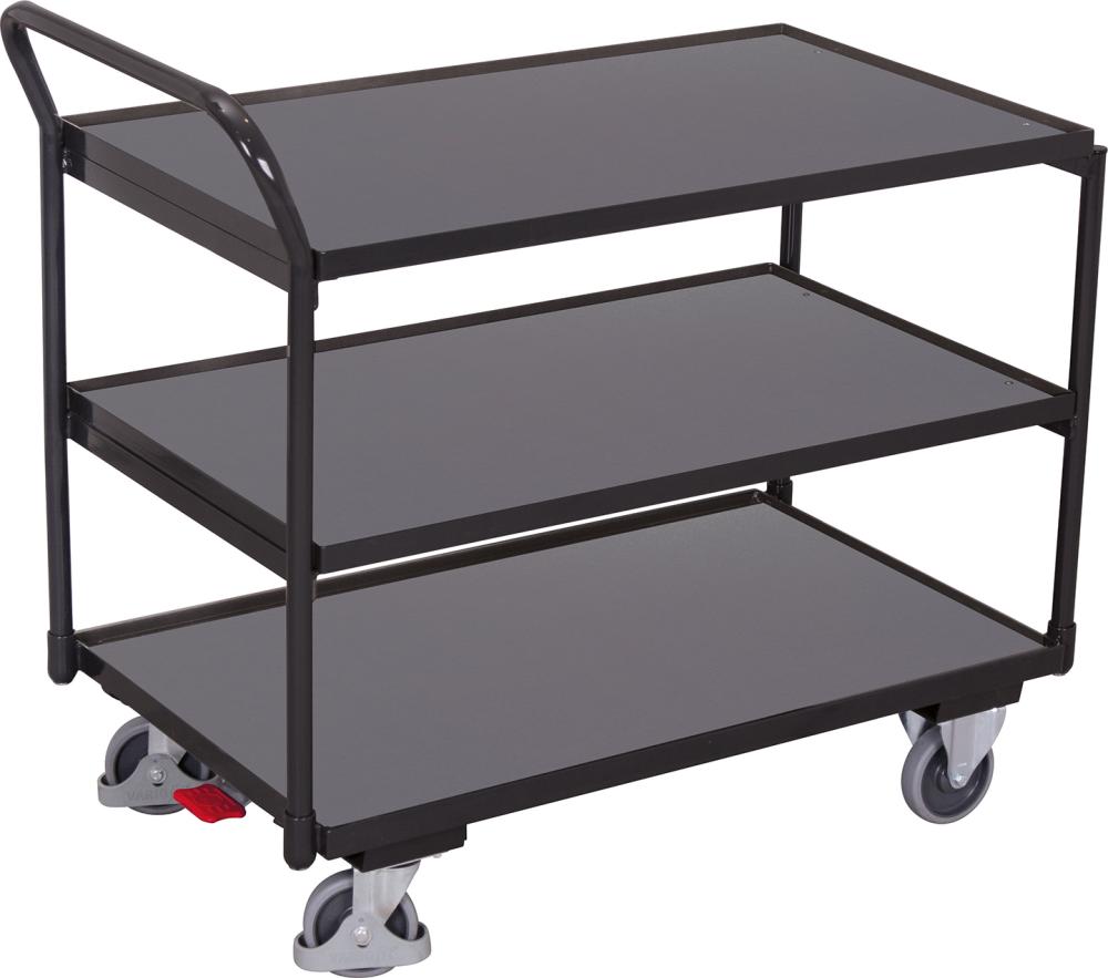 Produktbild von VarioFit Tischwagen mit 3 Ladeflächen RAL 7016 sw-500.600/AG sw-500.600/AG 4035694053786