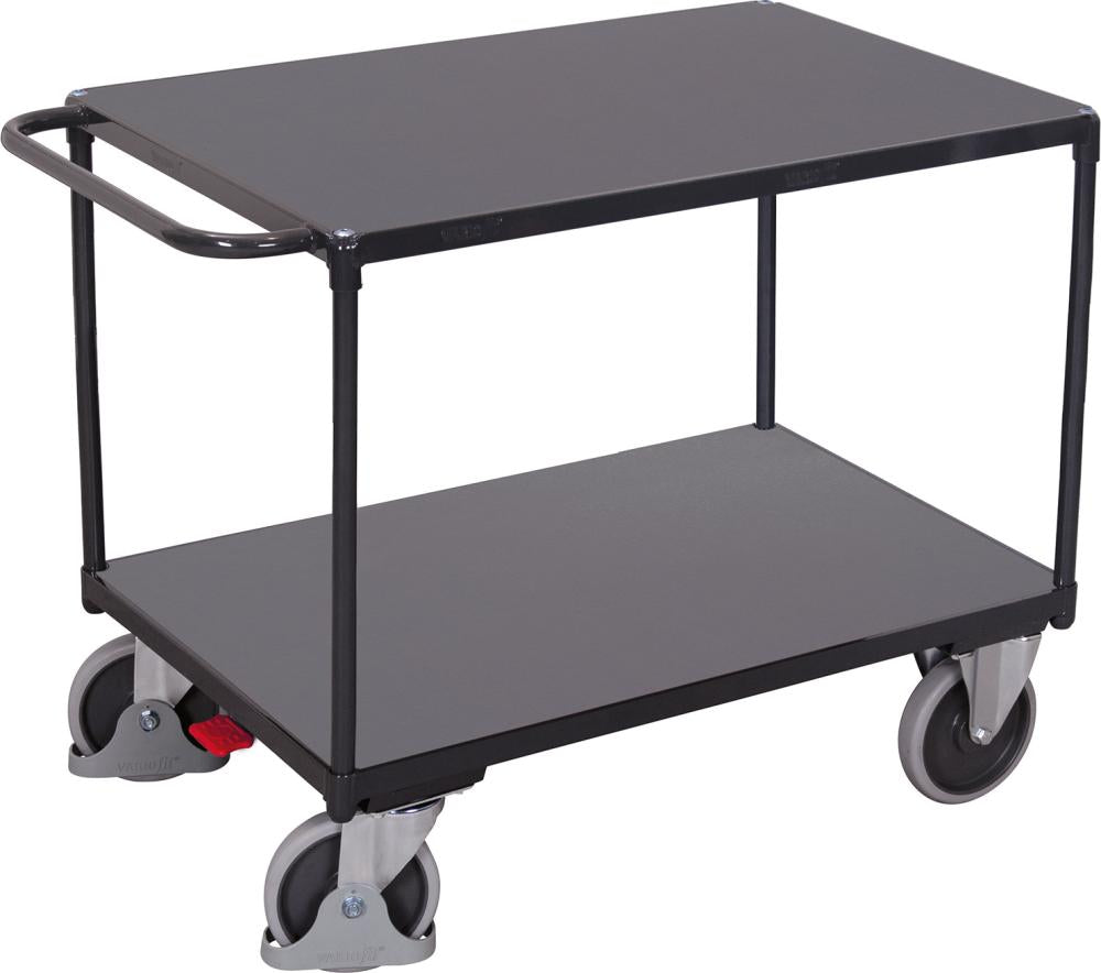 Produktbild von VarioFit Schwerer Tischwagen mit 2 Ladeflächen RAL 7016 sw-800.500/AG sw-800.500/AG 4035694053946