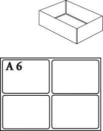 Produktbild von raaco Facheinsatz für Modell C Typ A 6 klar 2 Stück 4367027460 5733439136495