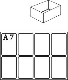 Produktbild von raaco Facheinsatz für Modell C Typ A7-1 klar 4 Stück 4367027465 5733439136471