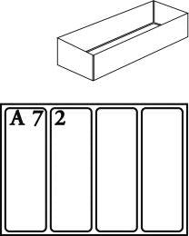 Produktbild von raaco Facheinsatz für Modell C Typ A 7-2 klar 2 Stück 4367027470 5733439136488