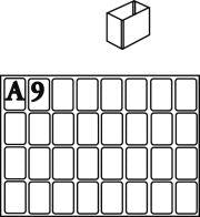 Produktbild von raaco Facheinsatz Typ A 9 klar 16 Stück 4367027480 5733439105347