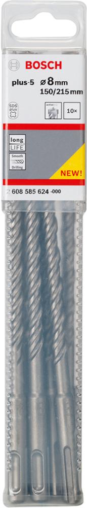 Produktbild von BOSCH Hammerbohrer 8x150x215mm VE à 10 Stück SDS plus-5 2608585624 3165140483582
