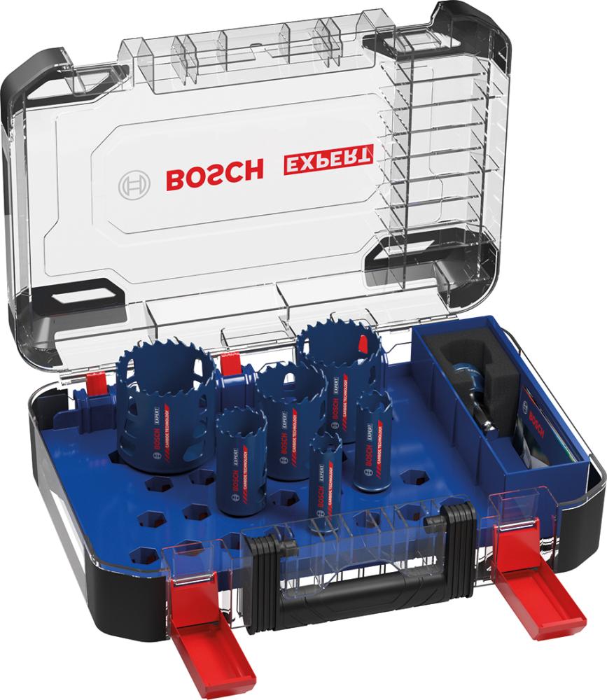 Produktbild von BOSCH Lochsägen-Set Expert 22/25/35/51/60/68mm 9-teilig ToughMaterial 2608900445 4059952535913