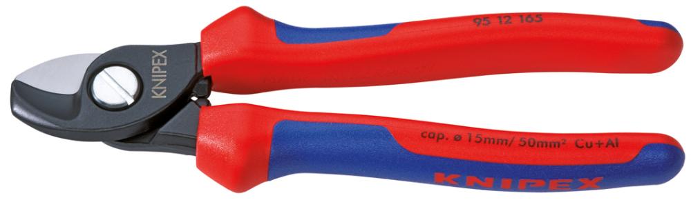 Produktbild von KNIPEX Kabelschere mit Mehrkomponenten-Griff 165mm 95 12 165 4003773029182