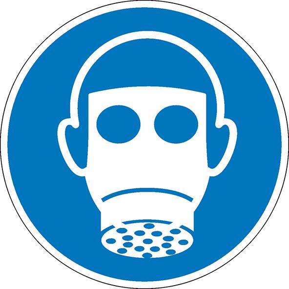 Produktbild von SafetyMarking Gebotsschild Folie D200 mm Atemschutz benutzen 4367067705 4044589369703