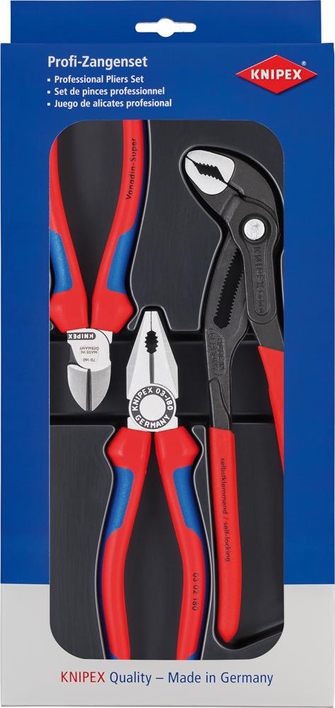 Produktbild von KNIPEX Zangen-Satz Profi 3-teilig 00 20 09 V01 4003773073994