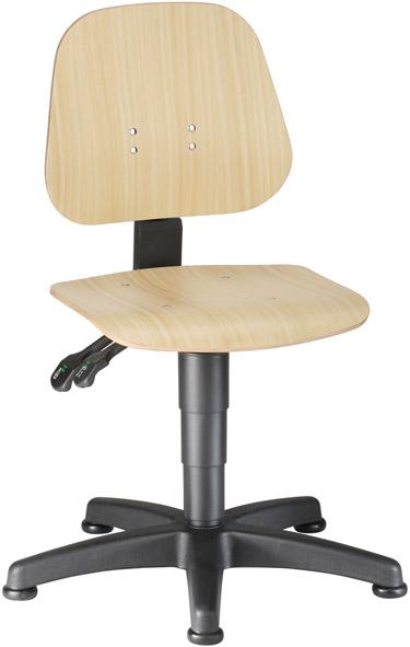 Produktbild von BIMOS Arbeitsstuhl 9650-3000 Unitec 1 Sitzhöhe 440-620 mm mit Gleiter Holz 4367007835 4016849280295
