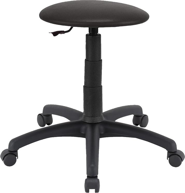 Produktbild von EDE Drehhocker Goliath Kunstledersitz schwarz Sitzhöhe 395-530 mm mit Rollen 4367007730 4332163702856