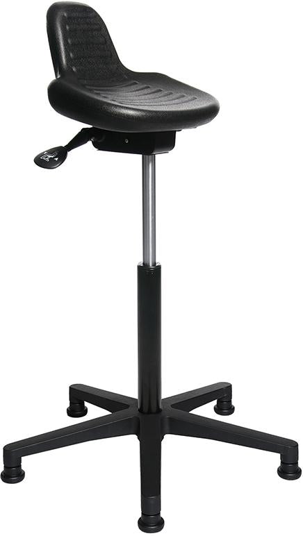 Produktbild von Sitness Stehhilfe Standstar PU-Schaum schwarz Sitzhöhe 590-840 mm Fußkreuz mit Glei 4367007785 4014296042497