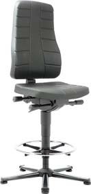 Produktbild von BIMOS Arbeitsstuhl 9641-2571 All-In-One 3 Sitzhöhe 570-830 mm mit Gleiter Kunststof 4367066870 4016849446196