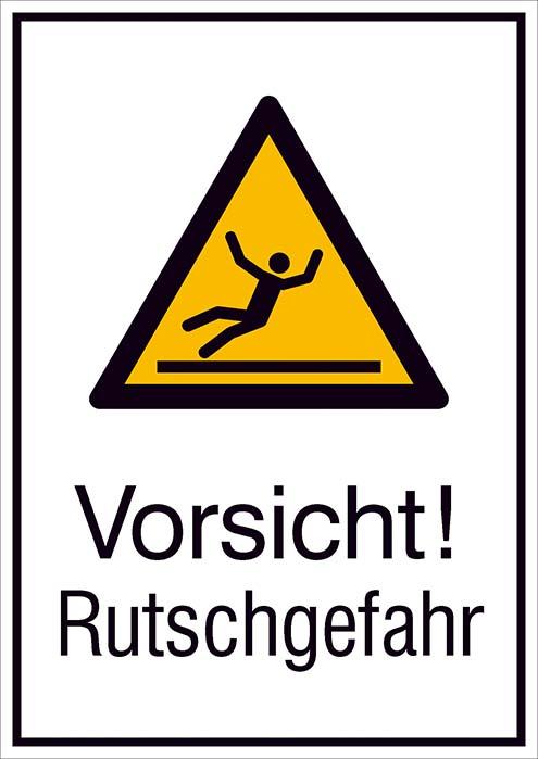 Produktbild von SafetyMarking Warnschild Aluminium B262xH371 mm Vorsicht Rutschgefahr 4367009870 4044589367976
