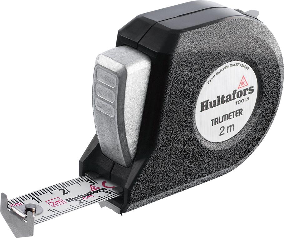 Produktbild von Hultafors Taschenbandmaß Talmeter 2m x 13mm weiß 483115 7392333591014