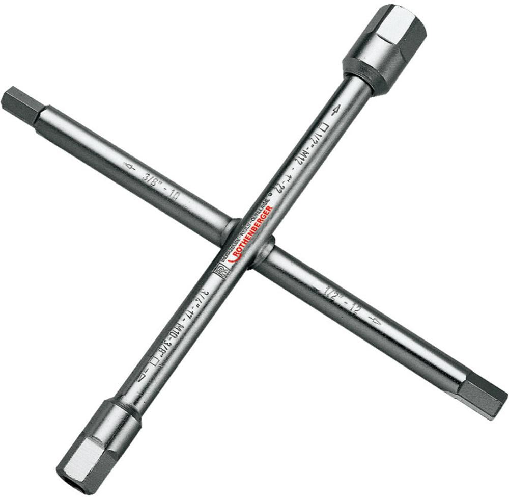 Produktbild von ROTHENBERGER Sanitär-Kreuzschlüssel 220 x 220mm 351043 4004625510438