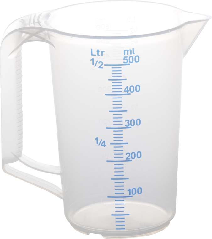 Produktbild von hünersdorff Messkanne geschlossener Griff 500ml 4367069870 4007228935004