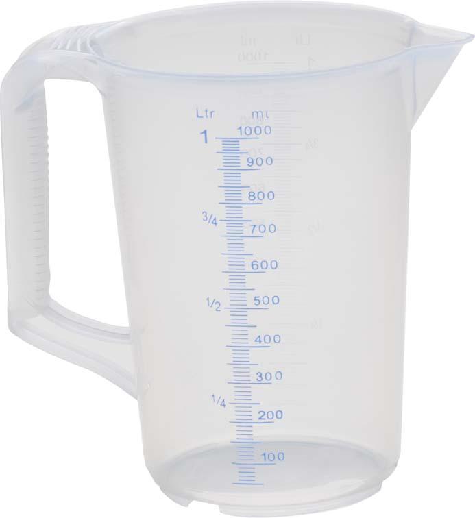 Produktbild von hünersdorff Messkanne geschlossener Griff 1000ml 4367069875 4007228936001