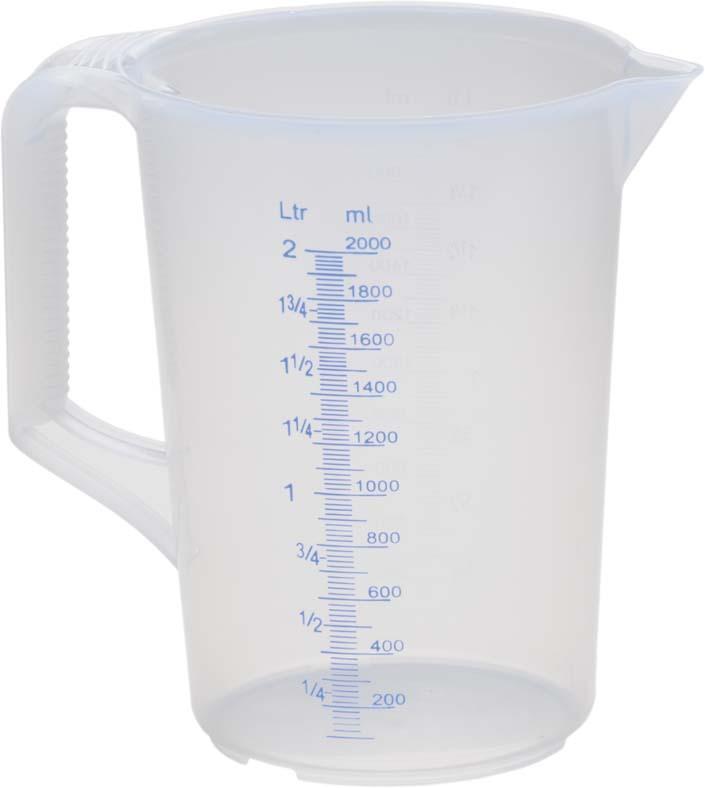 Produktbild von hünersdorff Messkanne geschlossener Griff 2000ml 4367069880 4007228937008