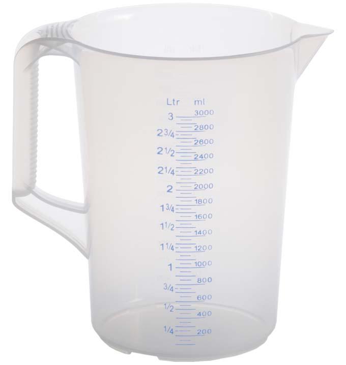 Produktbild von hünersdorff Messkanne geschlossener Griff 3000ml 4367069885 4007228938005