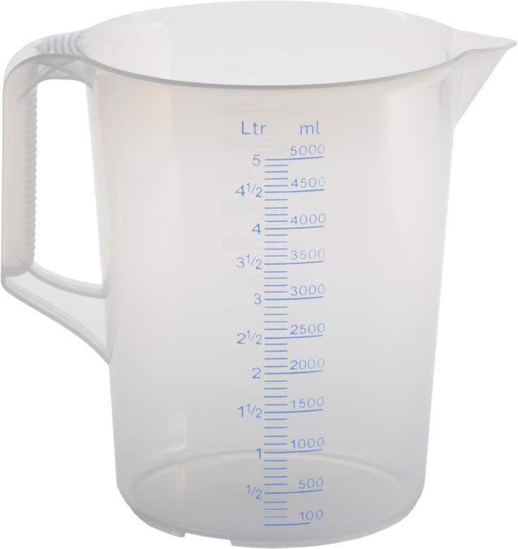 Produktbild von hünersdorff Messkanne geschlossener Griff 5000ml 4367069890 4007228939002