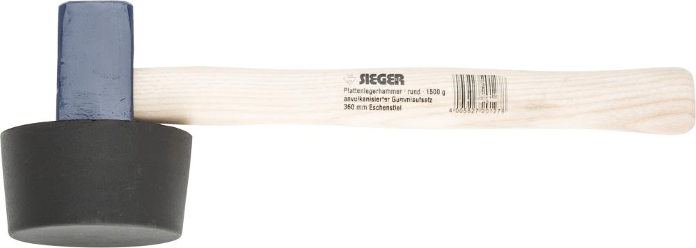 Produktbild von Ideal Plattenlegerhammer 1500g rund Idealspaten Sieger WEG2053711 4005827201278