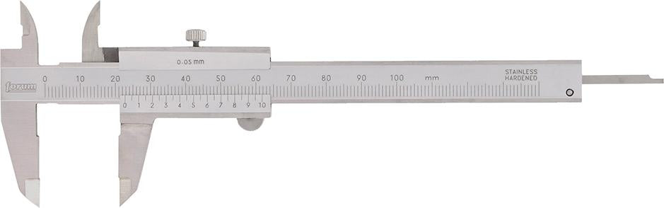 Produktbild von FORUM Taschenmessschieber klein 100mm Feststellung 4255101060 4317784855921