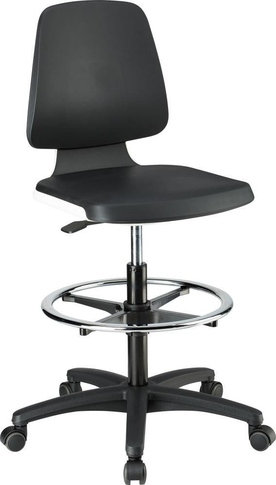 Produktbild von BIMOS Arbeitsstuhl Labsit 4 PU weiß Sitzhöhe 560-810 mm 4367078309 4016849592145