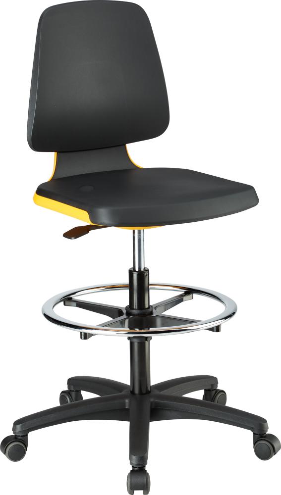 Produktbild von BIMOS Arbeitsstuhl Labsit 4 PU orange Sitzhöhe 560-810 mm 4367078310 4016849592152