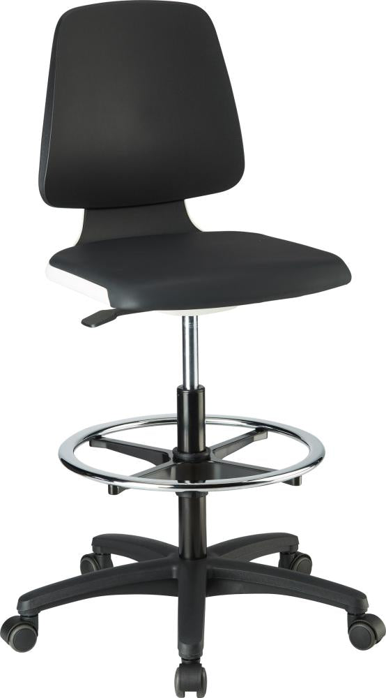 Produktbild von BIMOS Arbeitsstuhl Labsit 4 Kunstleder weiß Sitzhöhe 560-810 mm 4367078314 4016849592190