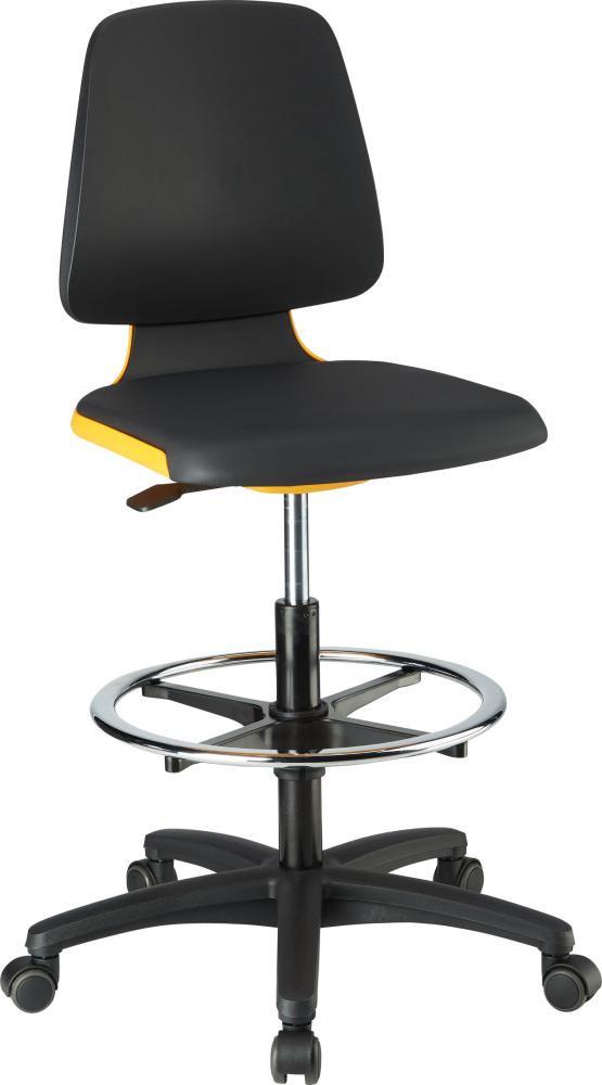Produktbild von BIMOS Arbeitsstuhl Labsit 4 Kunstleder orange Sitzhöhe 560-810 mm 4367078315 4016849592206