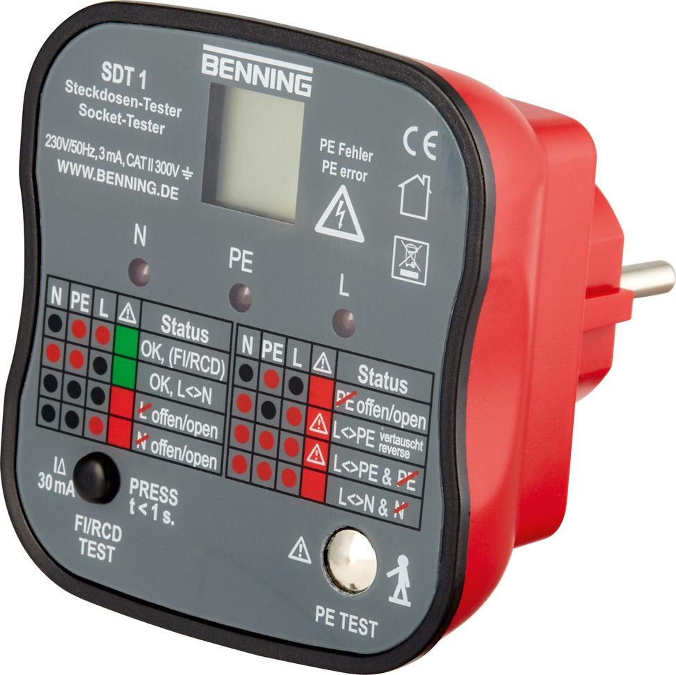 Produktbild von BENNING Steckdosentester SDT 1 20053 4014651200531