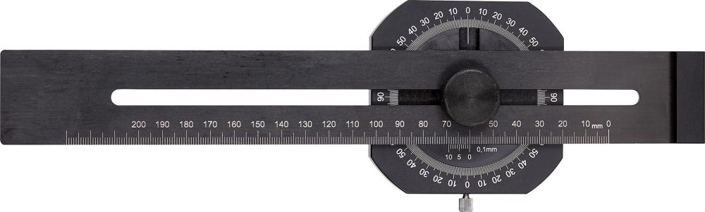 Produktbild von FORTIS Streichmaß mit Gradmesser 200mm 4251204100 4317784731065