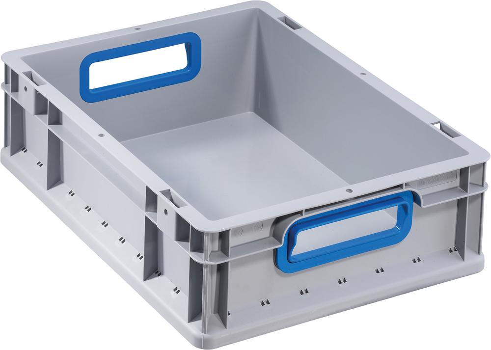 Produktbild von Allit EuroBox 412,400x300x120mm Griffe offen grau/blau 4367069780 4005187567205