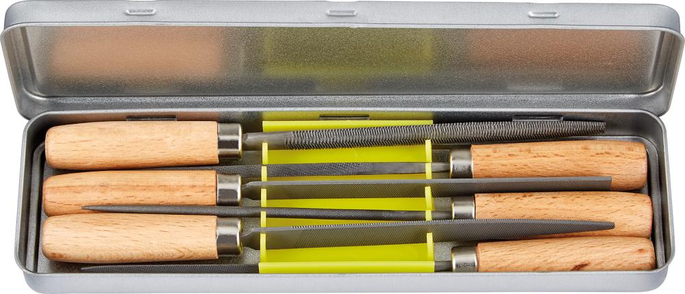 Produktbild von FORTIS Schlüsselfeilen-Satz 100mm Hieb 2 in Metallbox 4230317053 4317784787093