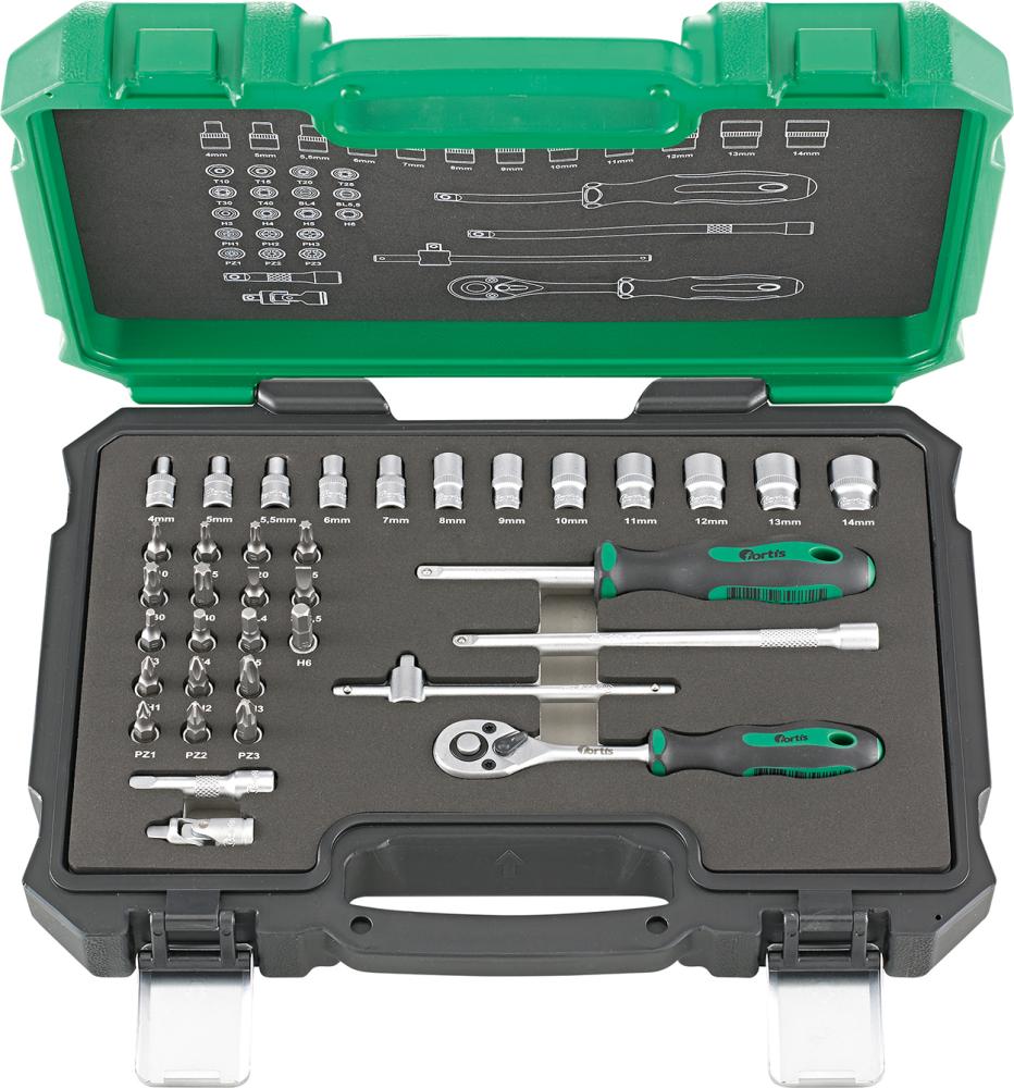 Produktbild von FORTIS Steckschlüssel-Garnitur 36-teilig 4240628100 4317784707794