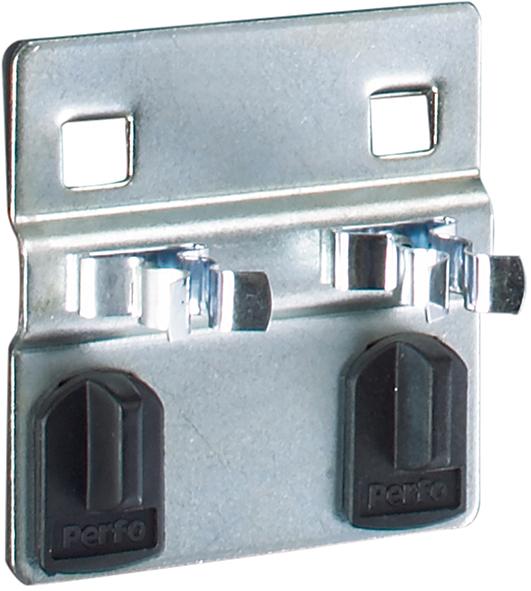 Produktbild von Bott Doppelte Werkzeugklemme B60xT60xD2x10 mm für Lochplatten (5 Stück) 4367024760 4025002161173