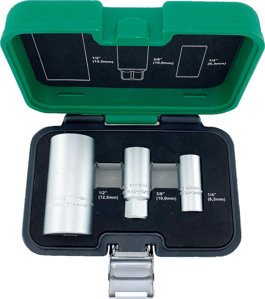 Produktbild von FORTIS Universal-Steckschlüssel-Einsatz 3-teilig 6-32mm 4240681035 4063726003232