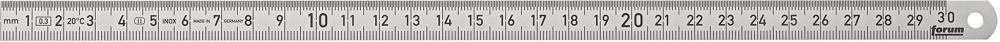 Produktbild von FORUM Biegsamer Stahlmaßstab 300x13mm rostfrei 4250402022 4317784859172