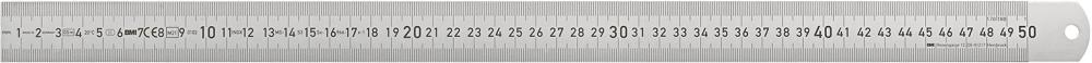 Produktbild von FORUM Stahlmaßstab 500x30mm rostfrei 4250402031 4317784859202