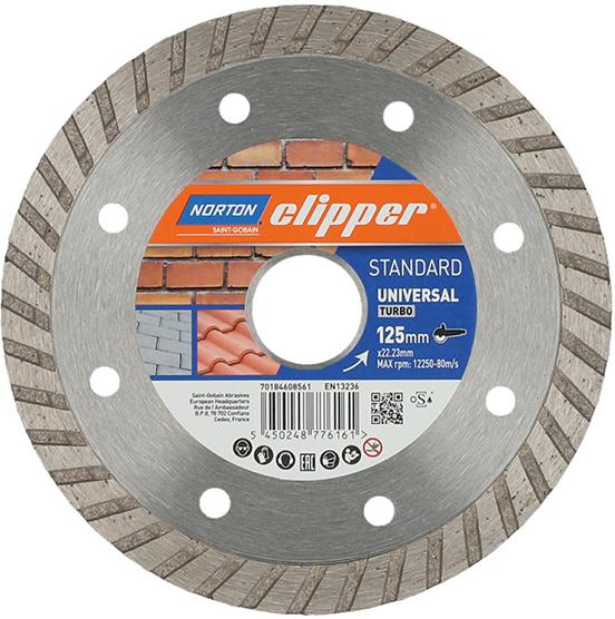 Produktbild von Norton Diamantscheibe Standard Universal Turbo Ø 125 70184608561 5450248776161