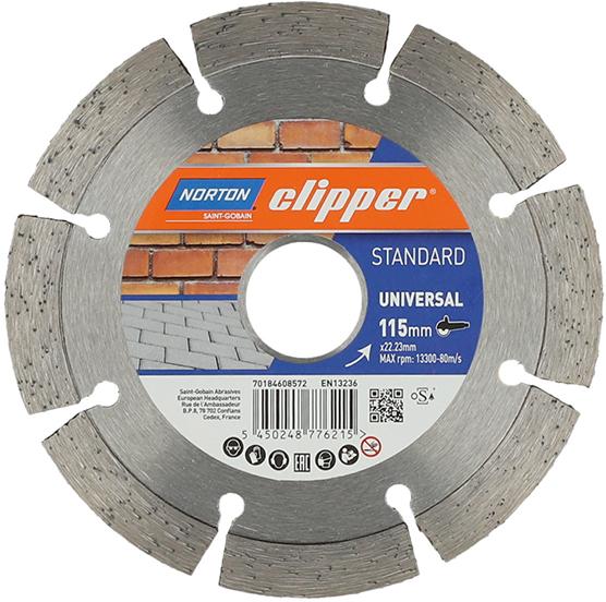 Produktbild von Norton Diamantscheibe Standard Universal Ø 115 70184608572 5450248776215