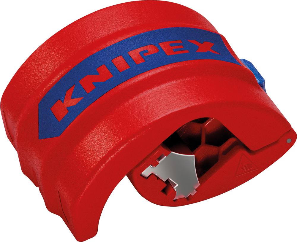 Produktbild von KNIPEX Kunststoff-Rohrschneider für Rohre 20-50mm und Tropfhülsen 90 22 10 BK 4003773087311